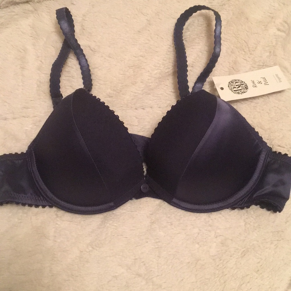 Rose & Petal satin bra